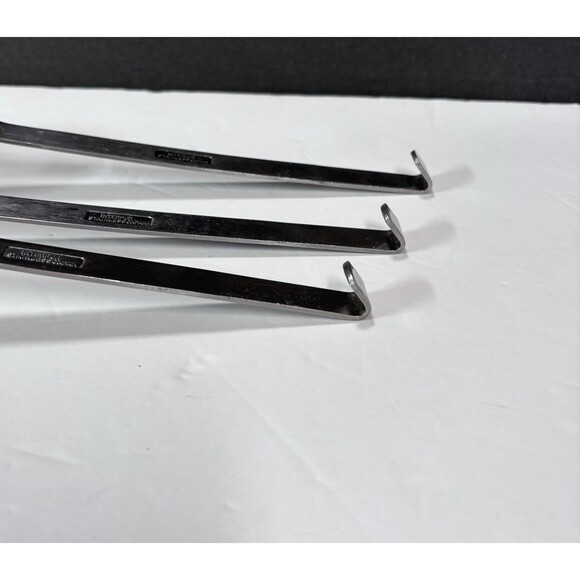 Interpur Stainless FLORENZ 8 PETAL Slotted Spoon Meat Fork Spatula Long Handle - Picture 6 of 8